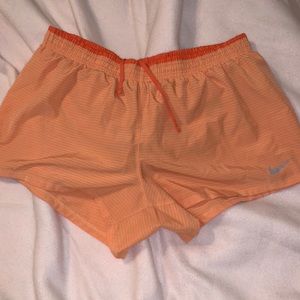 Nike neon orange running shorts XXL